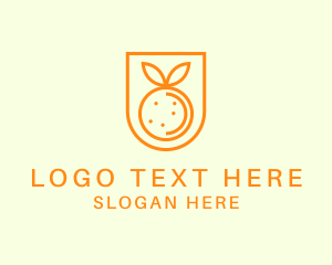 Orange Fruit Harvest Logo