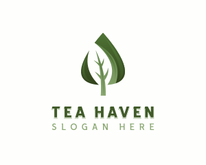 Leaf Herbal Garden logo design