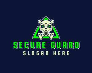 Scary - Toxic Skull Gaming logo design