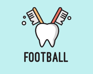 Dental Tooth Toothbrush  Logo
