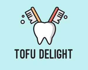 Dental Tooth Toothbrush  logo design