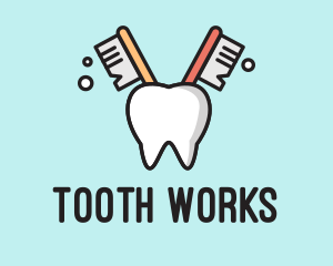 Tooth - Dental Tooth Toothbrush logo design