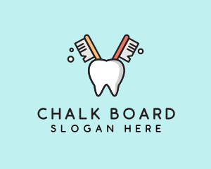 Dental Tooth Toothbrush  logo design