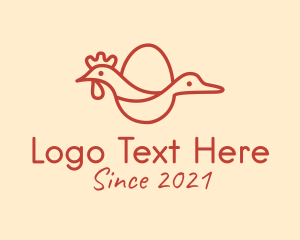 Poultry Farm - Chicken Duck Poultry logo design
