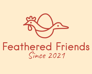 Poultry - Chicken Duck Poultry logo design