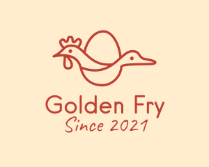 Chicken Duck Poultry logo design