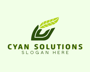 Natural Leaf Plant logo design