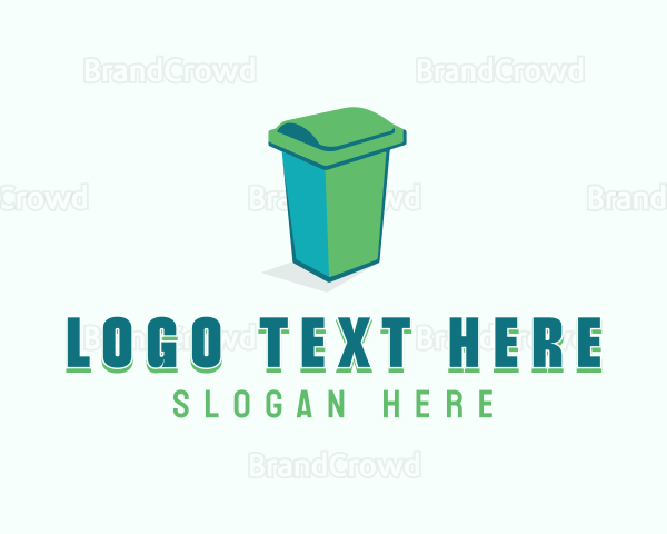 Trash Garbage Bin Logo