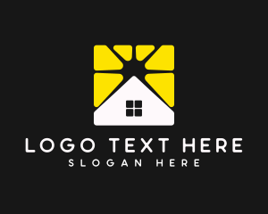 Property - House Roofing Construction logo design