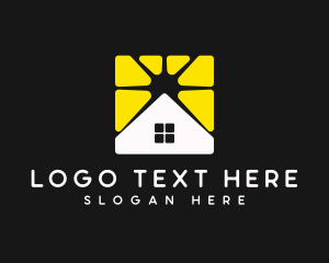 House Roofing Construction Logo