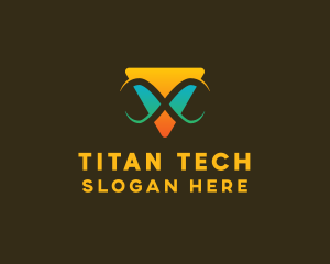 Triangle Infinity Tech logo design