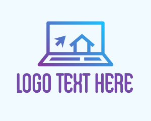 Virtual - Laptop Distance Learning logo design