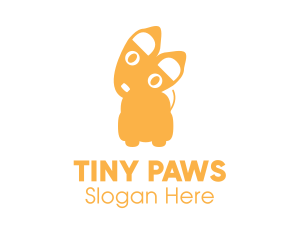 Chihuahua - Small Yellow Puppy Dog logo design