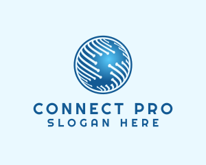 Networking - Professional Globe Networking logo design