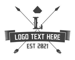 Poker - Retro Minimal Letter logo design