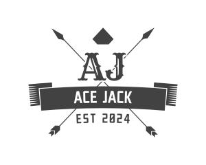Blackjack - Western Hunting Arrow logo design