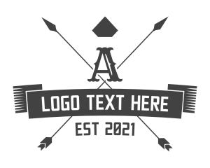 Poker - Retro Minimal Letter logo design