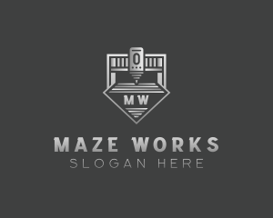 CNC Laser Machinery logo design