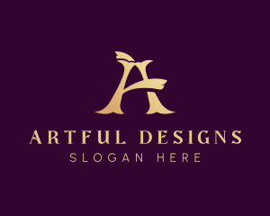 Luxury Brand Letter A logo design