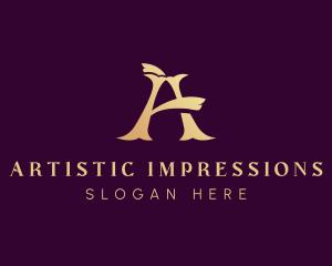 Luxury Brand Letter A logo design