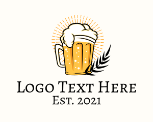 Toon - Beer Glass Cartoon logo design