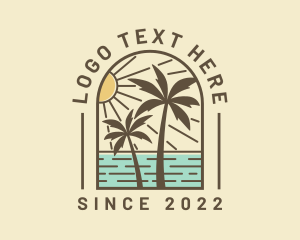Beach - Summer Palm Beach logo design