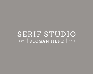 Serif - Generic Serif Business logo design