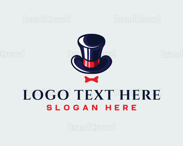 Gentleman Hat Ribbon Logo