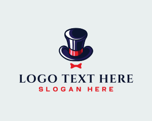 Hat - Gentleman Hat Ribbon logo design