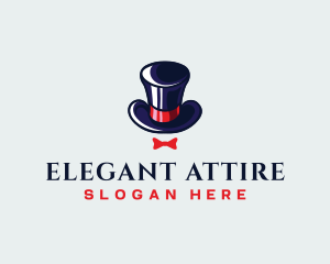 Suits - Gentleman Hat Ribbon logo design