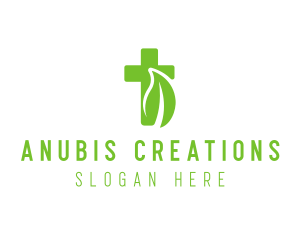 Organic Eco Cross logo design