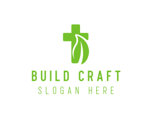 Organic Eco Cross logo design