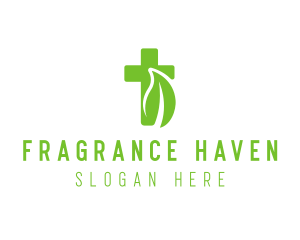 Organic Eco Cross logo design