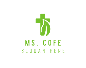 Organic Eco Cross logo design