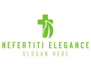 Organic Eco Cross logo design