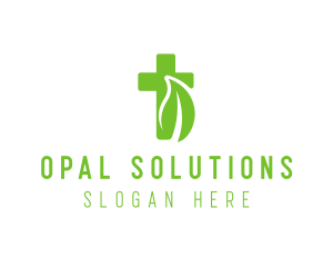 Organic Eco Cross logo design