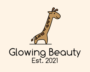 Toy Shop - Giraffe Safari Cartoon logo design