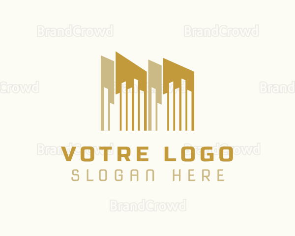 Golden Building Property Logo