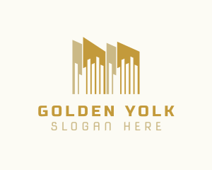 Golden Building Property logo design