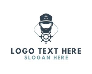 Voyage - Captain Ship Wheel logo design