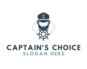 Captain - Captain Ship Wheel logo design