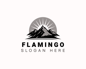 Hiking - Mountain Alpine Travel logo design