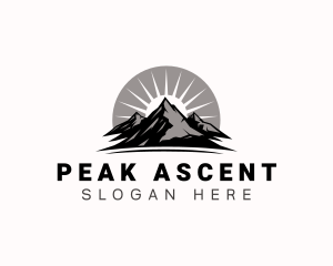 Climb - Mountain Alpine Travel logo design