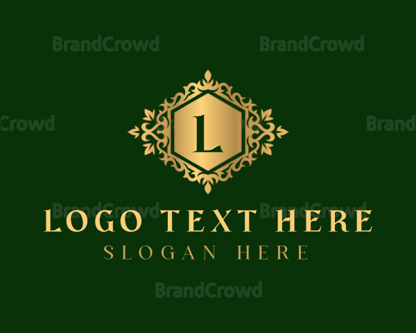 Elegant Hexagon Ornament Logo