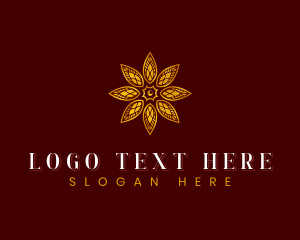 Luxury - Elegant Leaf Spa logo design