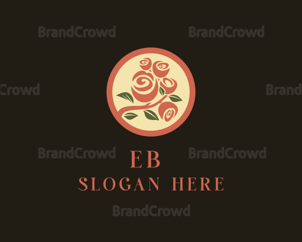 Rose Flower Bouquet Logo