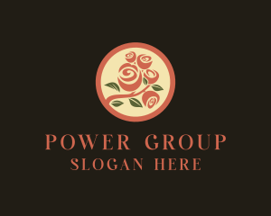 Rose Flower Bouquet Logo