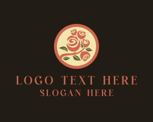 Rose - Rose Flower Bouquet logo design