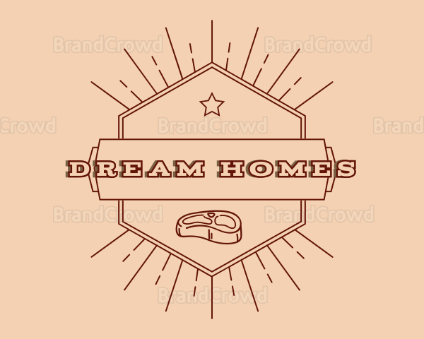 Brown Steakhouse Ranch Logo