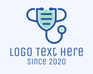 Stethoscope - Medical Face Mask Stethoscope logo design